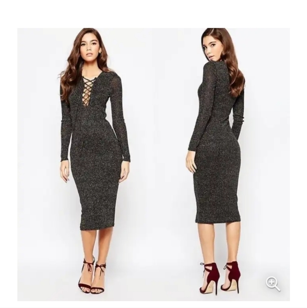 Bardot Black Midi Dress
